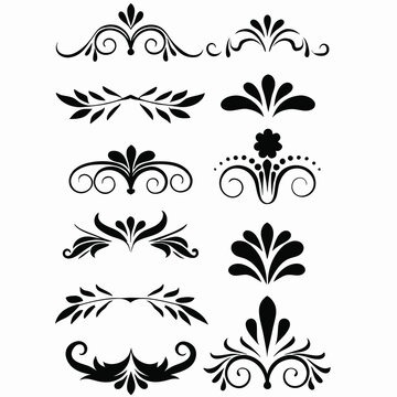 A sophisticated collection of black decorative