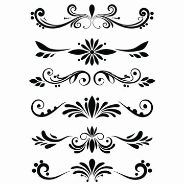 A sophisticated collection of black decorative