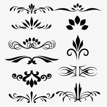 A sophisticated collection of black decorative