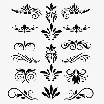 A sophisticated collection of black decorative