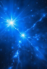 abstract blue lighting bolt graphic design