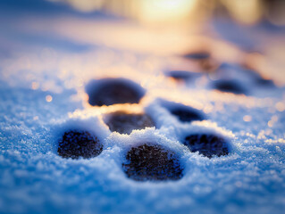 Poster - deer tracks