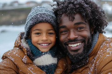 Poster - Family In Winter