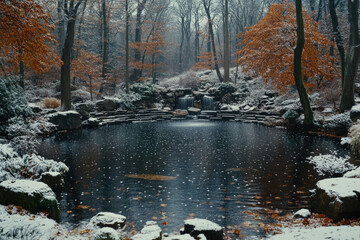 Poster - Winter Lake