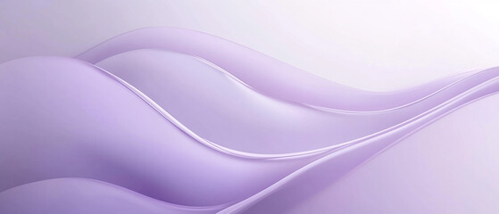 Poster - Light purple background with a curved shape, a simple and elegant style, a flat view, high resolution, a minimalist background