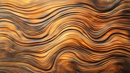 Poster - Wooden Texture Abstract with Flowing Patterns for Design and Background Use