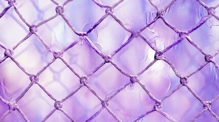 Poster - purple and white seamless texture of a mesh fence background with a soft blurred effect for creative