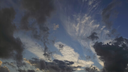 Wall Mural - timelapse with beautiful sunset sky