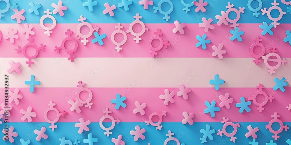 Trans Ftm Background Pink and blue shapes background with a Transgender Day of Remembrance ...