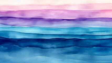 Poster - Soft Gradient Abstract Background with Flowing Stripes of Color in Blue and Pink Tones