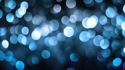 Poster - Elegant bokeh background in soft shades of black white and light blue creating a calming and modern aesthetic for various design projects.