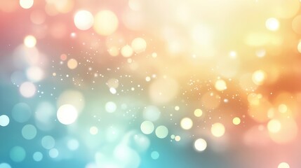 Poster - Soft Pastel Abstract Background with Glowing Bokeh Effect and Gentle Color Gradients Ideal for Creative Projects and Digital Designs