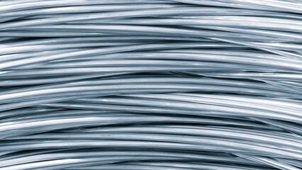 Poster - A long metal silver wire is shown in the image. It is a single strand of wire metal background