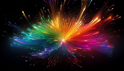Canvas Print - abstract background with stars
