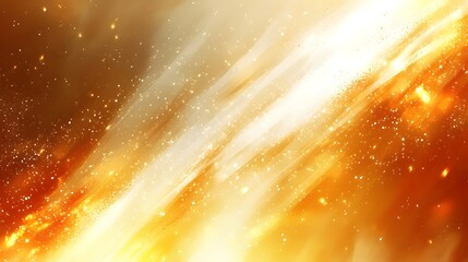 Poster - a vibrant and dynamic abstract background featuring swirling golden hues and sparkling stars, evokin