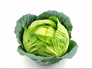 Wall Mural - cabbage isolated on white background