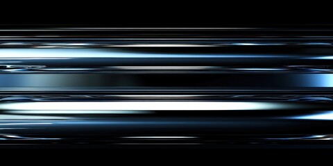 Poster - Abstract blue and black horizontal stripes background.
