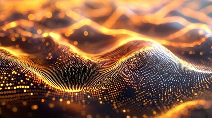 Poster - The image features a network of dots and lines, symbolizing connections in technology or scientific fields. The design is contemporary and visually appealing.