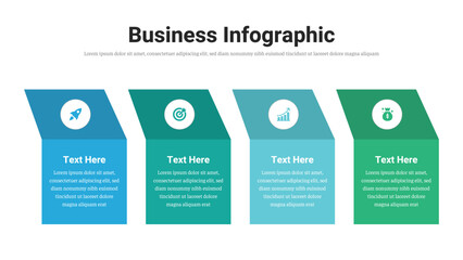 Wall Mural - business infographic presentation layout fully editable.