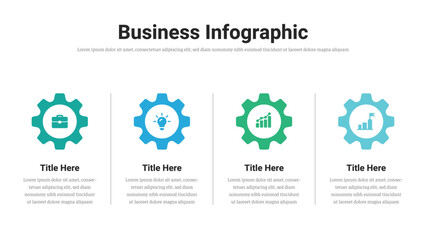 Wall Mural - business infographic presentation layout fully editable.