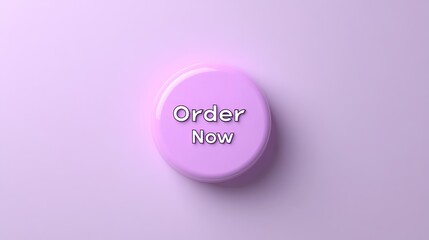Poster - Purple Button Displays Order Now Call To Action