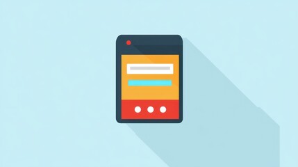 Poster - Mobile Phone Interface Login Screen Design
