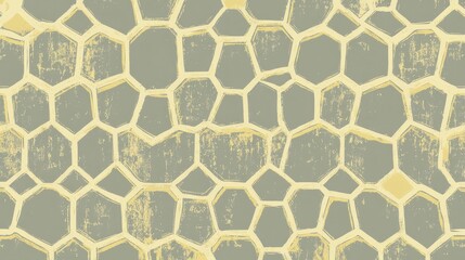 Aufkleber - Abstract Hexagonal Pattern Distressed Texture Design