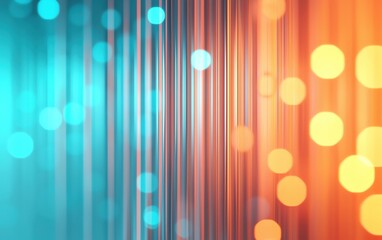 Poster - Abstract colorful background with luminous bokeh and vertical lines.
