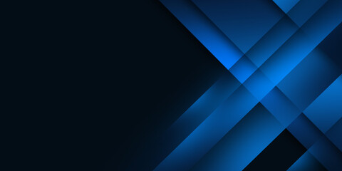 Poster - dark blue background with abstract graphic elements for presentation background design