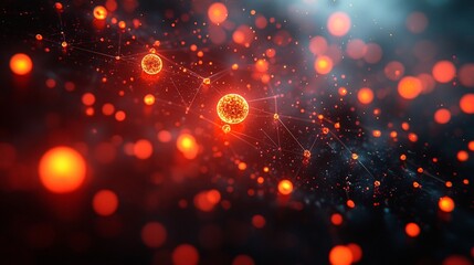 Poster - Glowing Neural Network Showcasing Emotional Sentiment Analysis across Interconnected Datasets