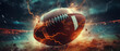 © AlCamillo - American football ball on an attractive graphic composition
