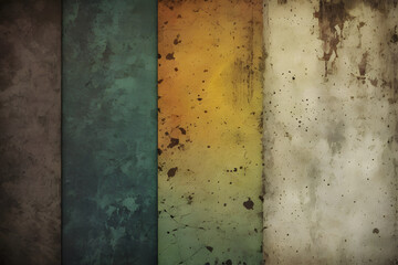 Poster - Colorful grunge background showing a variety of textures and colors
