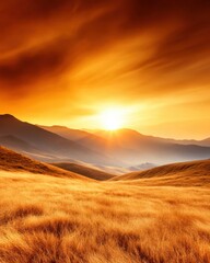 Poster - Spring Solar Eclipse Brightens the California Landscape With Stunning Golden Hues