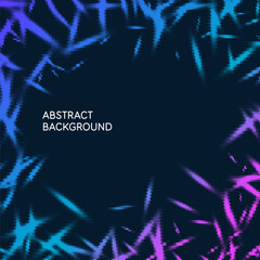 Poster - Abstract background with dynamic lines. Vector illustration in flat minimalistic style