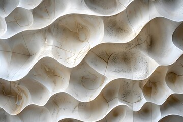Poster - Intricate Textured Surface with Flowing Waves and Natural Patterns