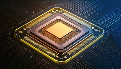 Poster -  top view New Quantum Chip 