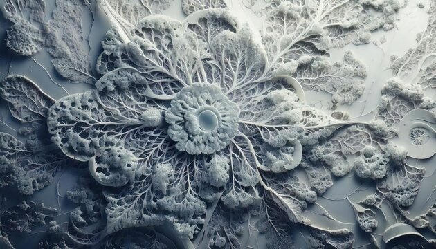  top view snow Fractals Dazzling Geometric Shapes 
