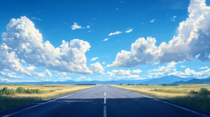 Wall Mural - Open Road Horizon