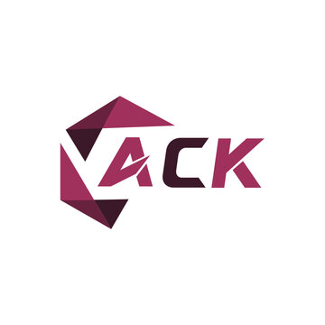 ACK creative minimalist letter logo. ACK unique vector initials alphabet letter logo design
