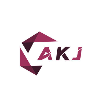 AKJ creative minimalist letter logo. AKJ unique vector initials alphabet letter logo design