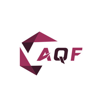 AQF creative minimalist letter logo. AQF unique vector initials alphabet letter logo design
