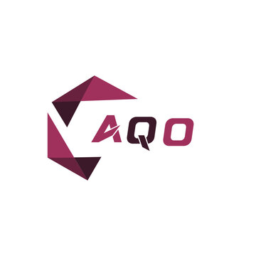 AQO creative minimalist letter logo. AQO unique vector initials alphabet letter logo design