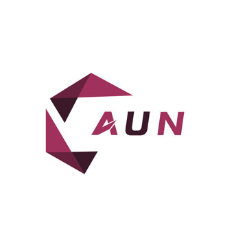 AUN creative minimalist letter logo. AUN unique vector initials alphabet letter logo design