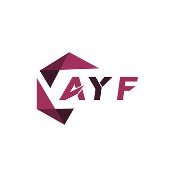 AYF creative minimalist letter logo. AYF unique vector initials alphabet letter logo design