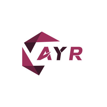 AYR creative minimalist letter logo. AYR unique vector initials alphabet letter logo design