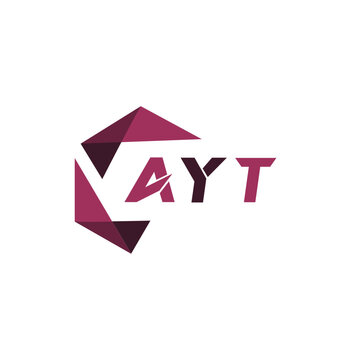 AYT creative minimalist letter logo. AYT unique vector initials alphabet letter logo design