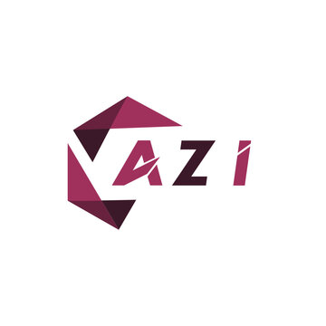 AZI creative minimalist letter logo. AZI unique vector initials alphabet letter logo design