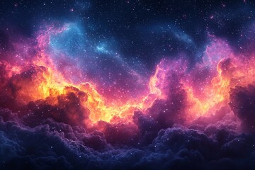 Wall Mural - the milky way's galaxy images showcase a starfield as outer space art.