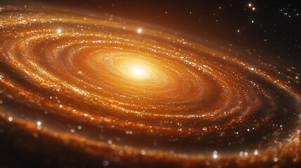 Wall Mural - a magnificent spiral galaxy in the depths of space, adorned with radiant pink and white hues. an eni