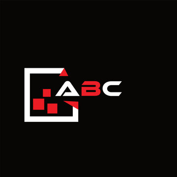 ABC creative minimalist letter logo. ABC unique vector initials alphabet letter logo design